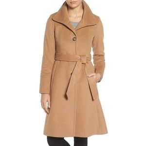 Camel Eliza J A Lined Wool Coat